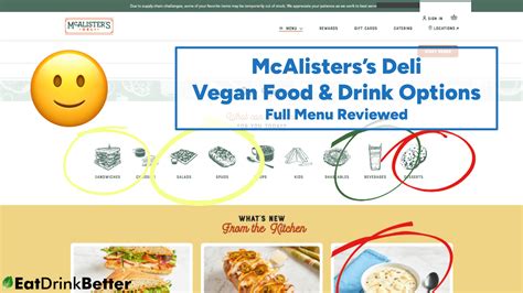 Mcalisters Deli Vegan Food And Drinks 2023 Menu And Options