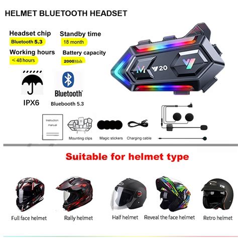 Jual Stok Lokal Bt Upgradedmofox Y Headset Bluetooth Helm Motor