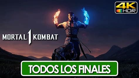 Mortal Kombat 1 Todos los Finales de Personajes Español Latino 4K