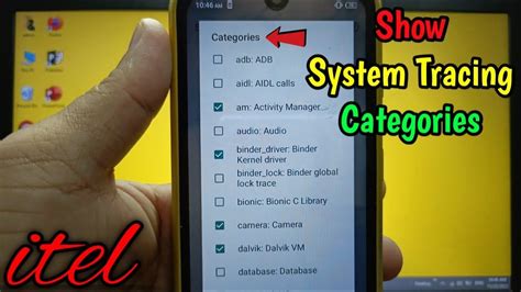 How To Show System Tracing Categories On Itel S Debugging