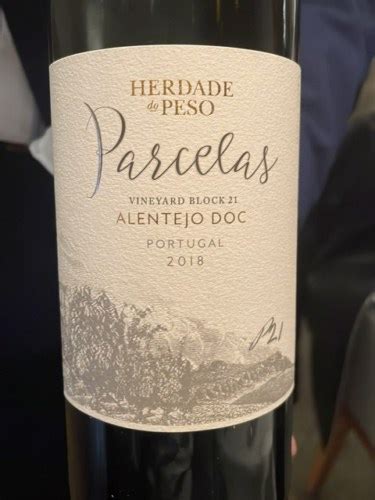 Herdade Do Peso Parcelas Vineyard Blaock 21 Vivino