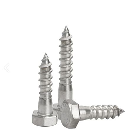 Stainless Steel A Din Hex Head Lag Coach Wood Screws For Furniture