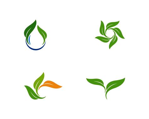 Logotipos De Hoja Verde Ecología Naturaleza Elemento Vector Icono PNG