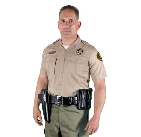 Sinatra Sheriff Poly Cotton Rip Stop Class B Short Sleeve Tan Shirt