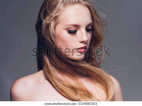Blonde Woman Long Beautiful Hair Hairstyle Stock Photo Shutterstock