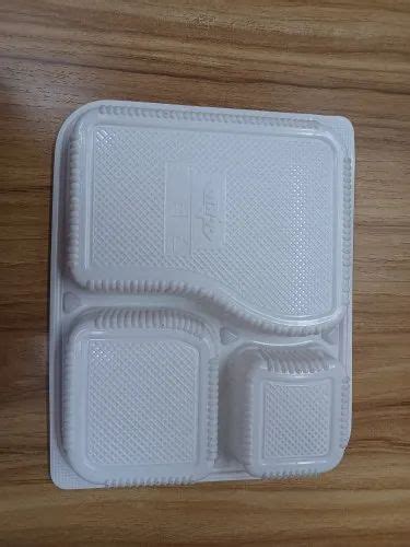 Plastic Compartment Disposable Meal Tray For Hotel Size X