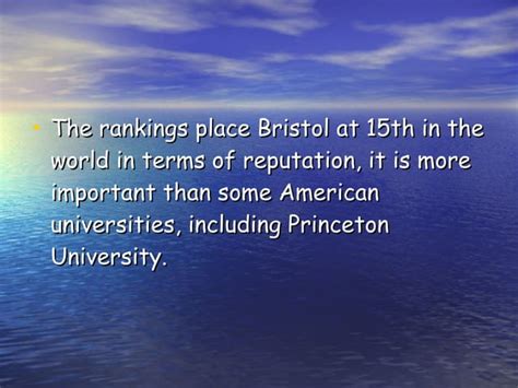 Bristol University Ppt