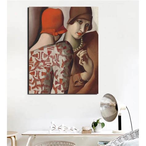 Tamara De Lempicka Payla M S Rlar Tuval Boyama Bask Oturma Odas Ev