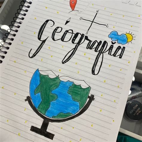 Ideias De Capa De Caderno De Geografia - Ideia de Capa para Caderno de Geografia