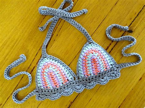 Ravelry Bikini Top Halter Neck Pattern By Rhinestone Mumma