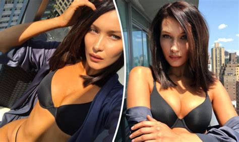 Bella Hadid Flashes MAJOR Cleavage In Boob Baring Pics As She Lands Victoria S Secret Show