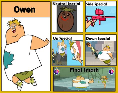 Smash Bros Moveset Heroes Owen Total Drama 2 By Jsteen03 On Deviantart