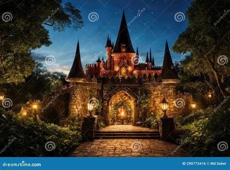 An Enchanted Kingdom of Magic- Ruled by a Powerful Wizard or Witch ...