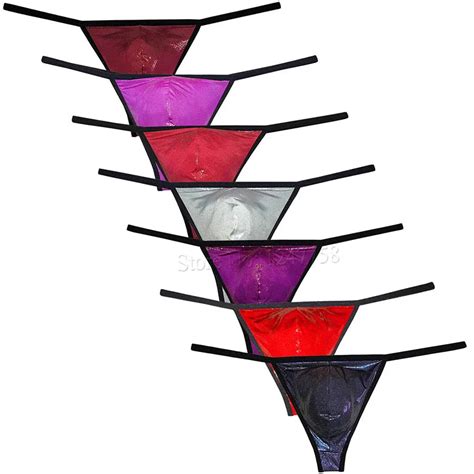 Men S Shiny Ice Silk G String Jockstrap Wet Look Underwear Lingerie Soft Elast Bikini Thong