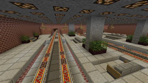 Minecraft Train Station Schematic