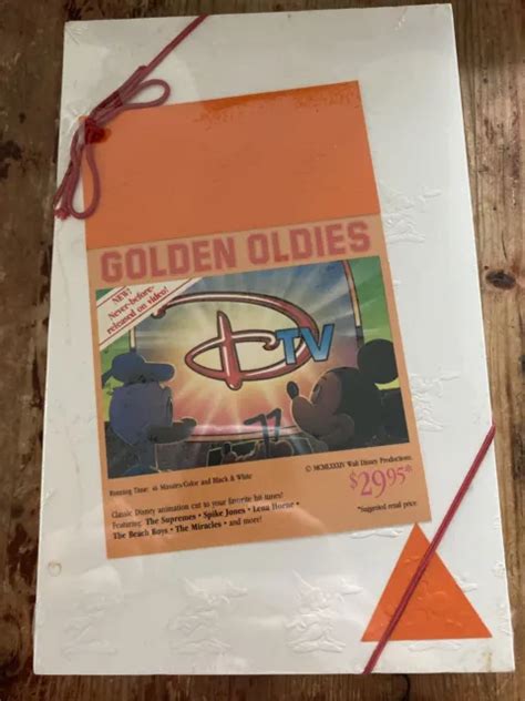 Walt Disney Home Video Dtv Golden Oldies Vhs Clamshell Original Box