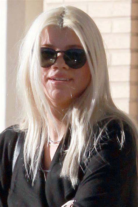Sofia Richie Straight Platinum Blonde Messy Hairstyle Steal Her Style