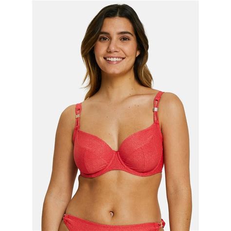 Bask In Bliss Bikini Top Red Sans Complexe La Redoute
