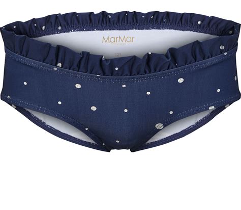 Marmar Summer Two Piece Swimwear Beachwear Zwemkleding Bikini Donkerblauw Zilveren Stippen