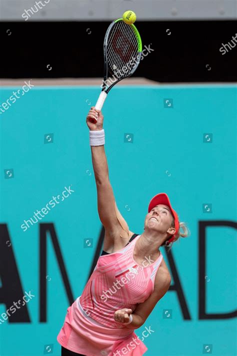 Serbian Tennis Player Nina Stojanovic Hits Editorial Stock Photo