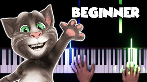 Talking Tom And Friends Theme Song BEGINNER Piano Tutorial YouTube