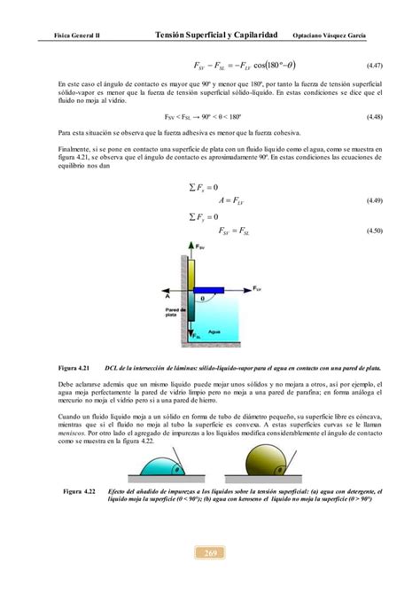 Capitulo Iv Fisica Ii Tensi N Superficial Y Capilaridad Pdf