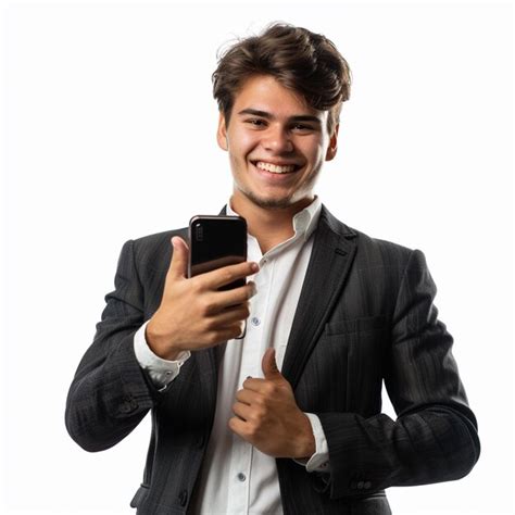 A Businessmans Handsup Moment Premium Ai Generated Image