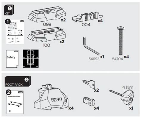 Thule Kit Next Generation Kits Instruction Manual