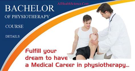 Details Of Bachelor Of Physiotherapy Bpt Course