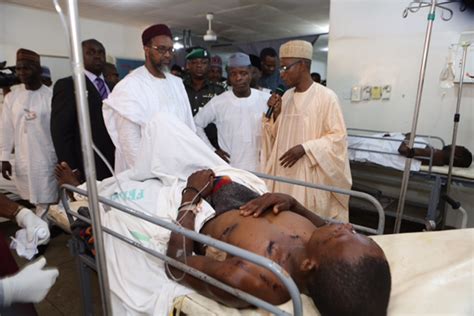 Welcome To Yemi Sophs Blog Photos Vp Osinbajo Visits Blast Victims