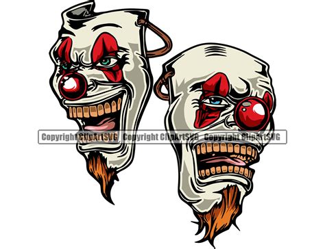 Sad Gangster Clown Drawings