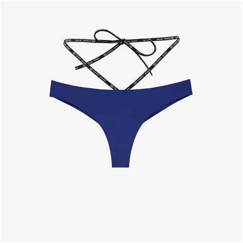 Tommy Hilfiger Cheeky String Side Kadın Mavi Bikini Altı KADIN Mayo Bikini SuperStep