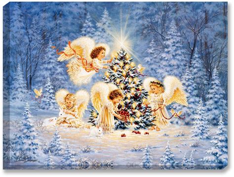 Silent Night Gentle Light Illuminated Fine Art In 2021 Christmas