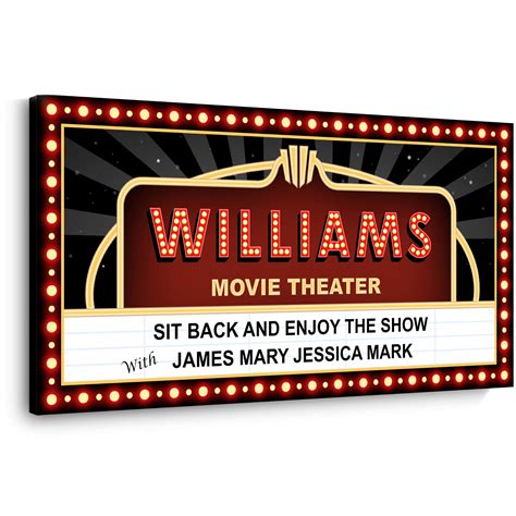 Buy Marquee Movie Theater Decor Neon Sign - Custom Private Movie