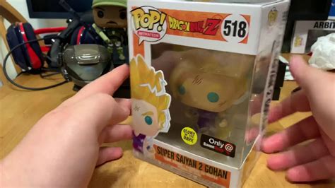 Funko Pop Dragon Ball Z Super Saiyan 2 Gohan 518 Gitd Gamestop Exclusive Youtube