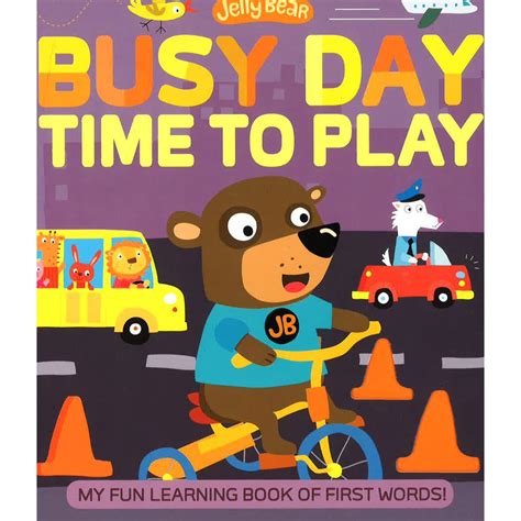 BBW Jelly Bear Board Book Busy Day Time To Play ISBN