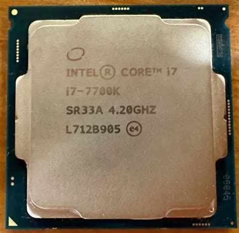 Intel Core I7 7700k 42ghz Quad Core Processor Cpu 18900 Picclick Au