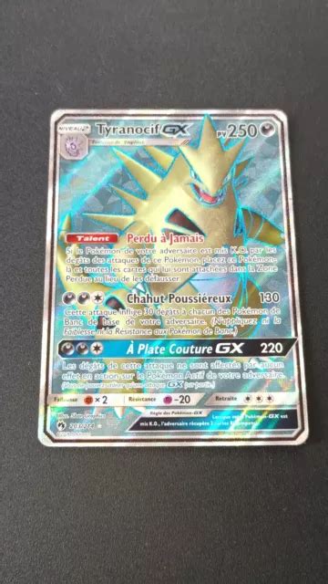 TYRANOCIF GX 203 214 VF Occasion Carte Pokémon Tonnerre Perdu Sl8