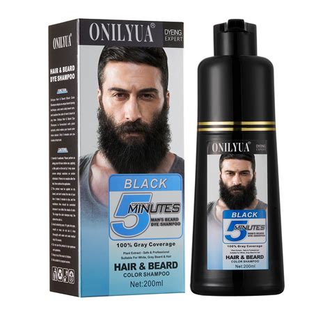 Amazon.com : Men's Beard Dye for Men in 5 Minutes, Black Beard Dye