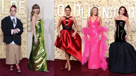 Golden Globe Awards 2024 Taylor Swift Selena Gomez Margot Robbie Billie Eilish And More