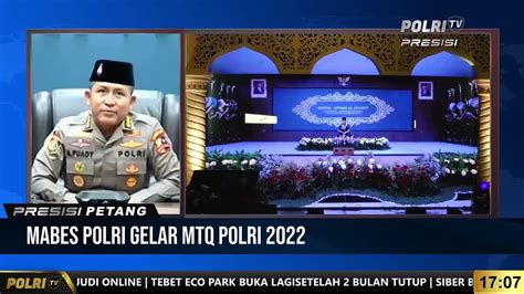 Live Dialog Kombes Pol Ahmad Fuady Juara 1 MTQ Polri TK Perwira