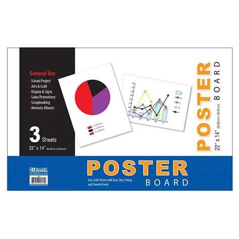 Poster Board White 14″x 22″ Zolut