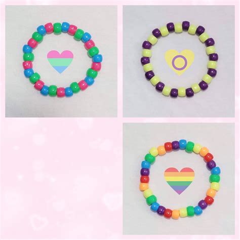 Lgbtq Pride Flags Kandi Bracelets Kandi Bracelets Beaded Bracelets