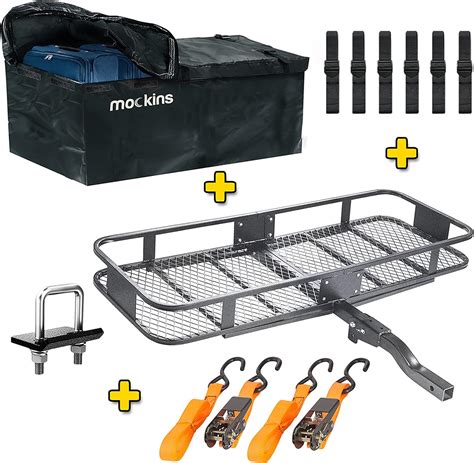 Buy Mockins X X Folding Cargo Carrier Hitch Mount Lb