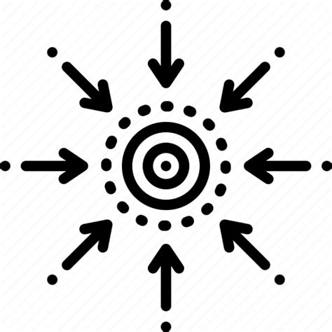 Central Centrality Connect Linked Technology Icon