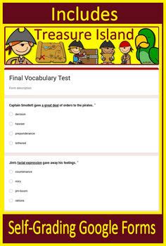 Treasure Island Vocabulary Activities Crosswords Quizzes Tests