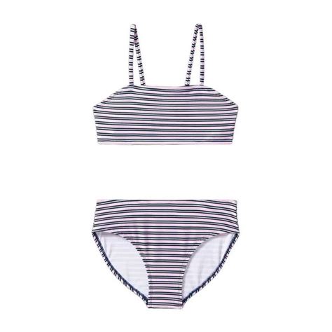 Art Class Swim Girlsstriped Bikini Set Art Class S Blue Pink Poshmark