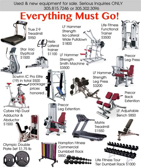 fitness equipment for sale near me