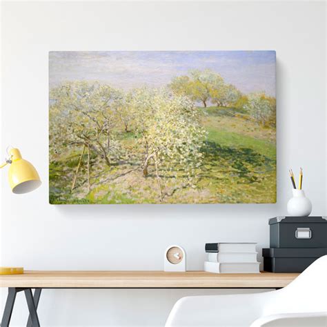 East Urban Home Spring Fruit Trees In Bloom By Claude Monet Wrapped