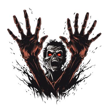 Scary And Spooky Hands Vector Illustration Vector Illustration For